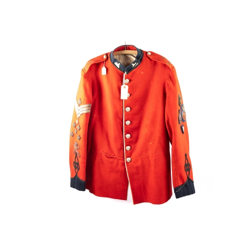 369 - An extremely rare Victorian sergeant's scarlet tunic, of the 2nd Lincoln Volunteer Battalion, WM col... 