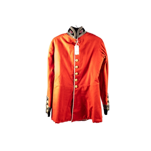 374 - A scarce 1868 Medical Staff scarlet tunic, single crown collar ranking and 