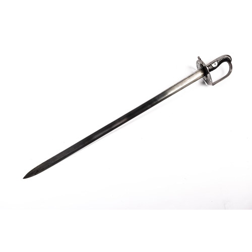 380 - A 1796 pattern heavy cavalry trooper's sword, broad blade 33