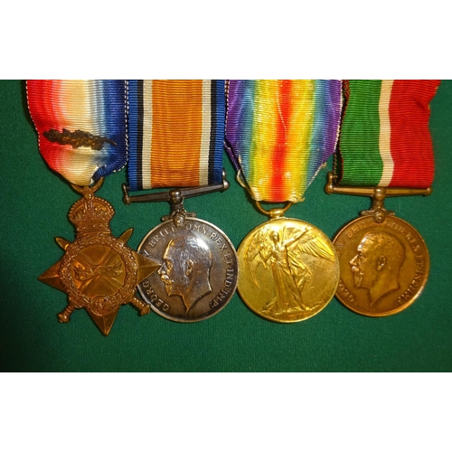 59 - Five: 1914-15 star, BWM, Victory(Commr H.M.B. Baker RNR), with non mounted Mercantile Marine medal (... 