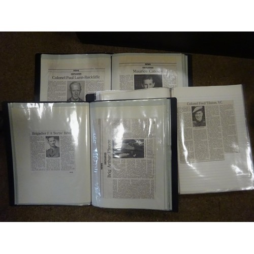 4 - A large quantity of very useful reference material covering various military regiments, booklets, ne... 