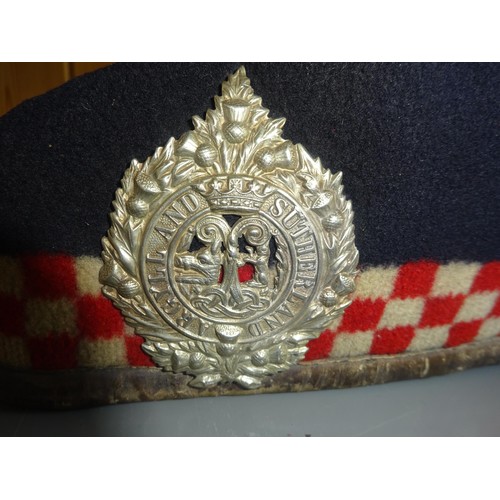 312 - A pre WWI OR's glengarry cap of the Argyll and Sutherland Highlanders, GC (silk tails missing) £70-9... 