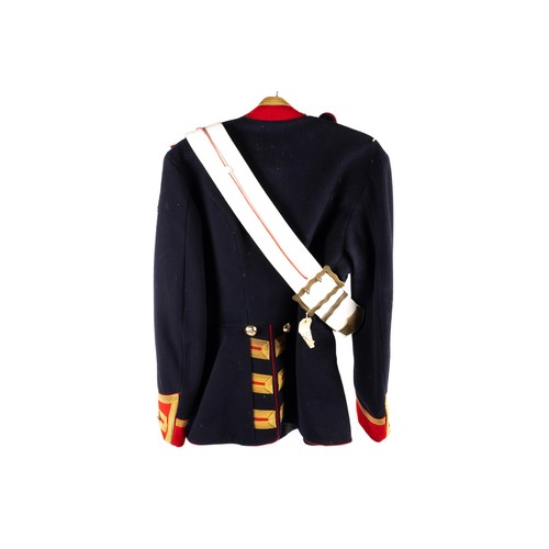 359 - A post 1953 full dress blue tunic of a Senior NCO of the Blues and Royals, gilt lace trim and anodis... 