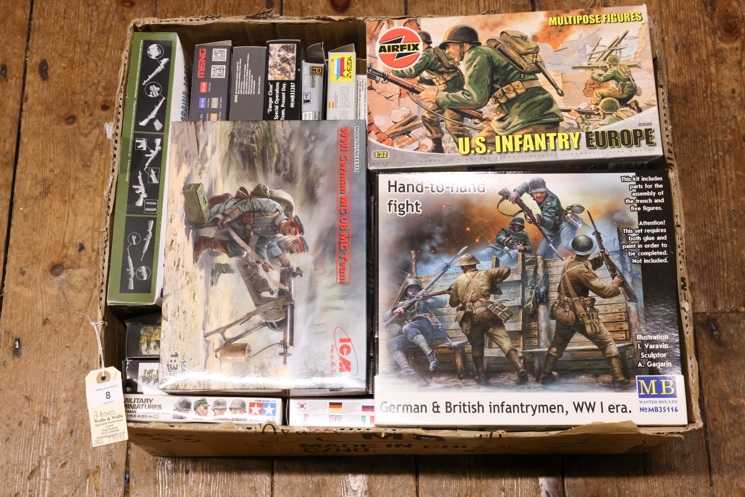 57 Figural model kits in various scale by various manufacturers, Airfix ...