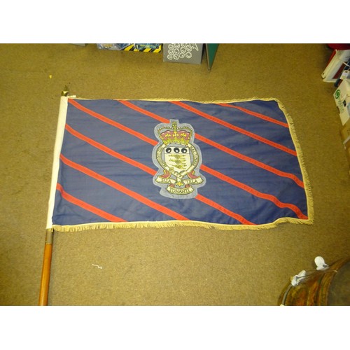 133 - A post 1953 Royal Army Ordnance Corps banner, printed and applied construction,55