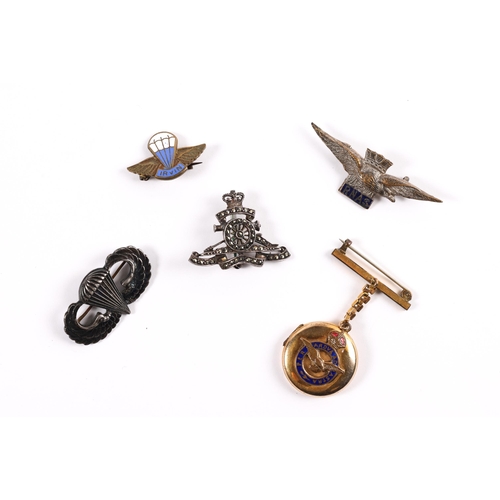 134 - A good silver and marcasite Royal Artillery gun brooch, with Victorian crown, marked 