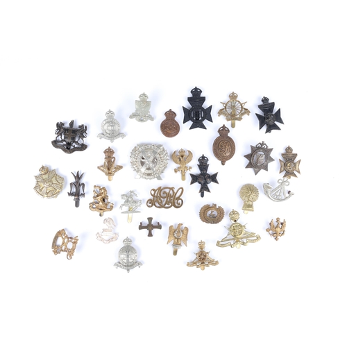 161 - A mixed lot of 30 cap badges, including 8 OTC (Oxford University Cavalry and Infantry, Oxford and Ca... 