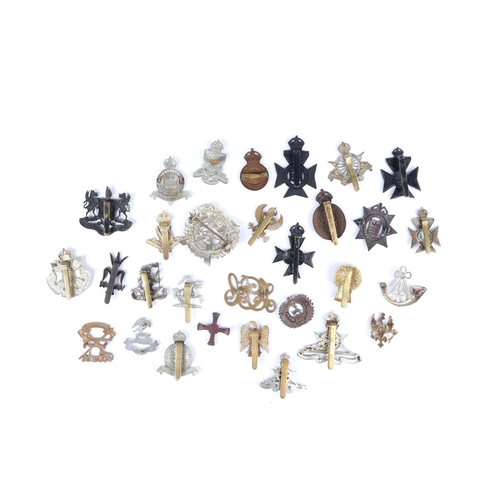 161 - A mixed lot of 30 cap badges, including 8 OTC (Oxford University Cavalry and Infantry, Oxford and Ca... 