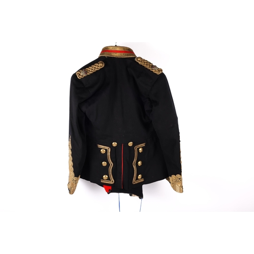 229 - A Victorian Major's tunic of the Royal Artillery, gilt buttons and lace together with a pair of red ... 