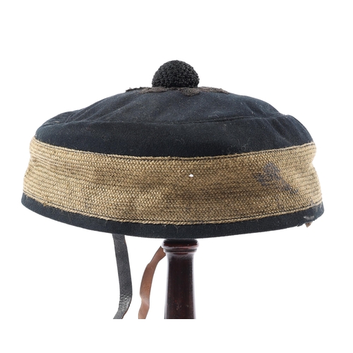 282 - A Victorian Rifle Volunteers officers pill box hat, early soft bodied type, GC (slight mothing to sw... 