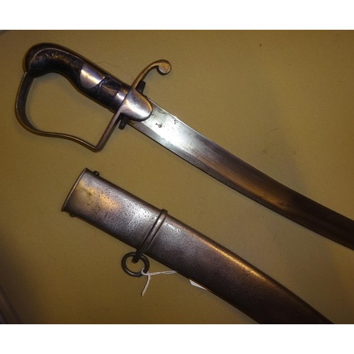 315 - A 1796 pattern Light Cavalry trooper's sword, the blade having ordnance inspector's stamp and 