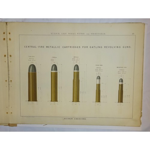 10 - A rare 19th century Kynoch & Co cartridge catalogue, 16½