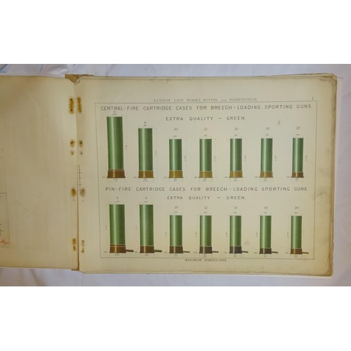 10 - A rare 19th century Kynoch & Co cartridge catalogue, 16½