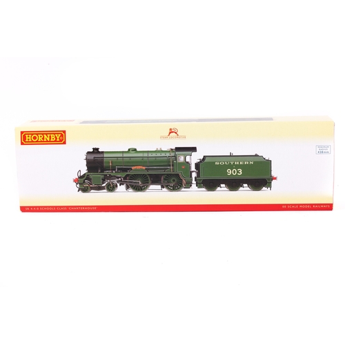 145 - A Hornby Hobbies Southern Railway Schools class 4-4-0 Tender Locomotive 'Charterhouse' (R2742). 903 ... 