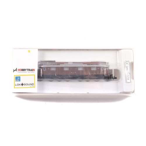 116 - HOBBYTRAIN N gauge BLS E-Lok Ae6/8 electric locomotive (H10183s). In brown and silver livery of Bern... 