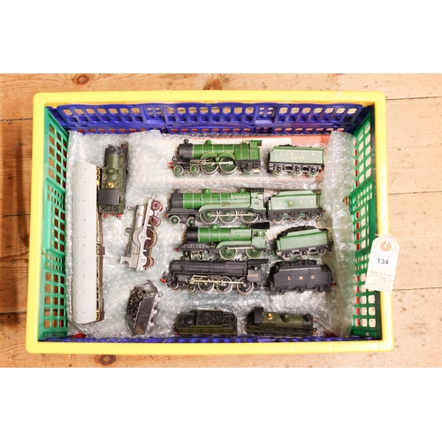 134 - 9 'OO' gauge Locomotives. Most white metal and kit built. LNER: Gresley class P2 2-8-2 Tender Loco, ... 