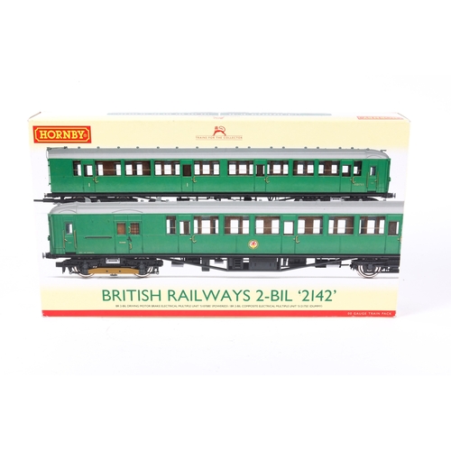 142 - A Hornby Hobbies British Railways 2-BIL '2142' Train Pack (R3162A). Comprising BR 2-BIL Driving Moto... 