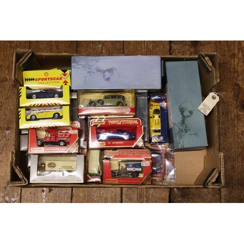 158 - A quantity of various makes including, Corgi MOBIL Jaguar XJS, and a Ferrari 308, Corgi Warbirds Cur... 