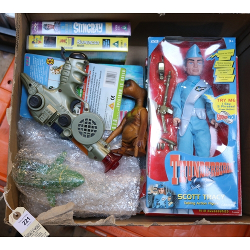 238 - A quantity of modern and vintage Gerry Anderson related toys and other items. Includes a Vivid Imagi... 