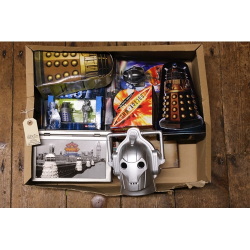 262 - Collection of 1990s -2000s Dr.Who and Dalek toys and other items. Includes a remote control Dalek to... 