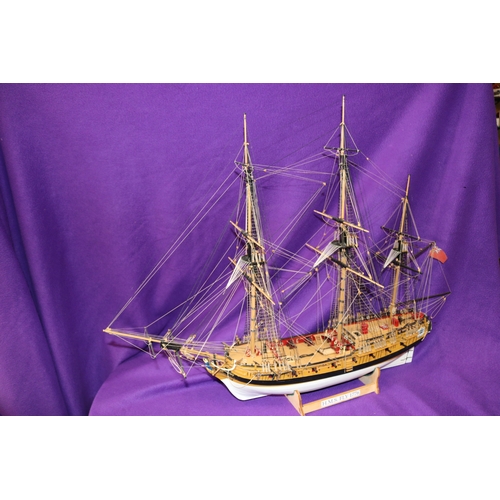 267 - An impressive Victory Models model of a 3-masted Royal Naval Sloop H.M.S. Fly (1776). Fully detailed... 