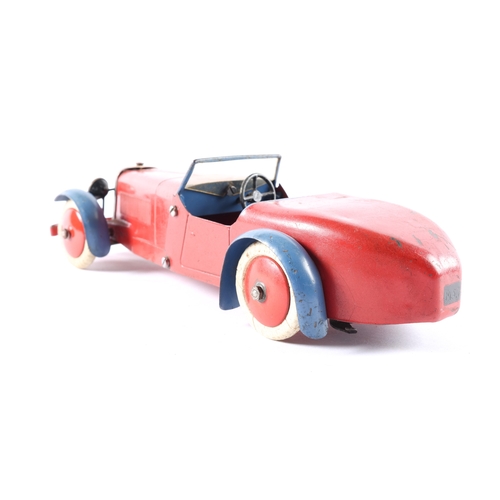 472 - A scarce 1930's No.1 Meccano Constructor Car. An example made as an open 2 seat tourer. In red with ... 