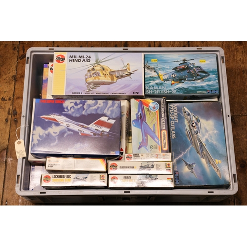 48 - 26x 1:72 scale aviation related model kits. Makes include Airfix, Hasegawa, Fujimi, Matchbox, and ot... 