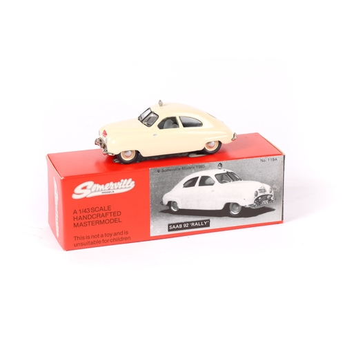 73 - Somerville SAAB 92 'Rally'  No.119A. An example in cream with cream interior, Monte Carlo Rally 153 ... 