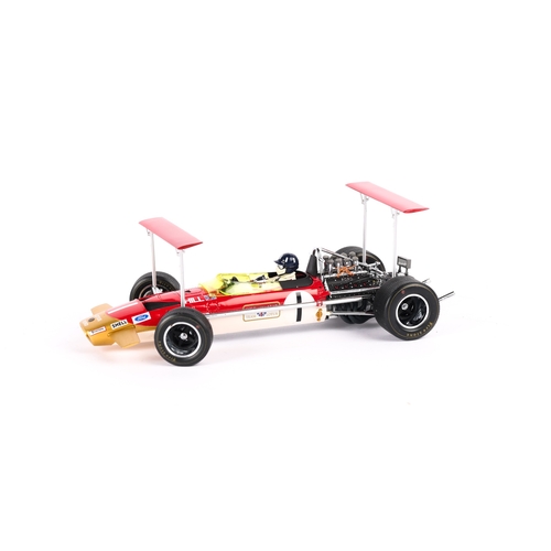 93 - A 1:18 scale Exoto 1969 F1 Gold Leaf Lotus 49B. Graham Hill. Boxed with packing. Vehicle Mint. £80-1... 