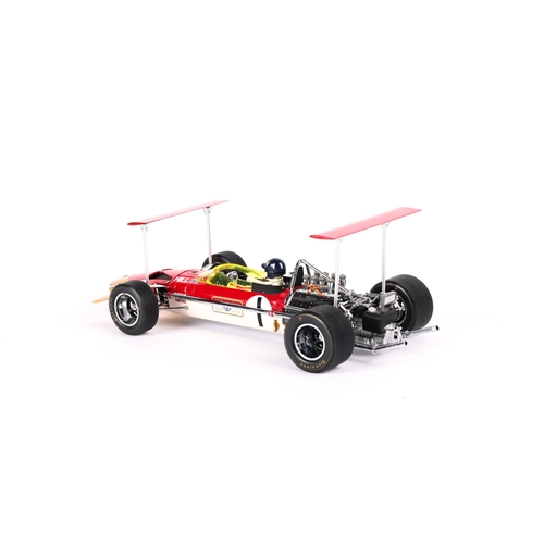 93 - A 1:18 scale Exoto 1969 F1 Gold Leaf Lotus 49B. Graham Hill. Boxed with packing. Vehicle Mint. £80-1... 