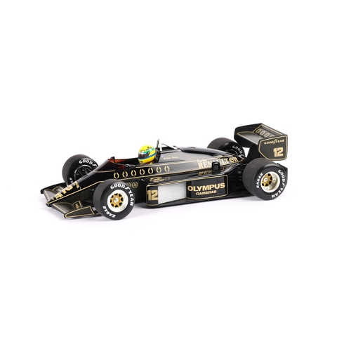 95 - A 1:18 scale Ayrton Senna Racing Car Collection Minichamps Renault Lotus 97T. First Victory 1985. Bo... 