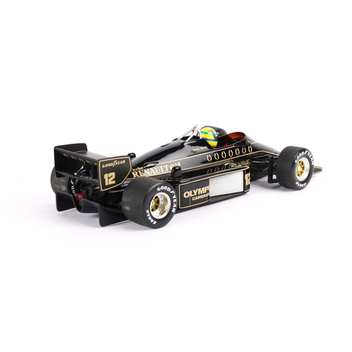 95 - A 1:18 scale Ayrton Senna Racing Car Collection Minichamps Renault Lotus 97T. First Victory 1985. Bo... 