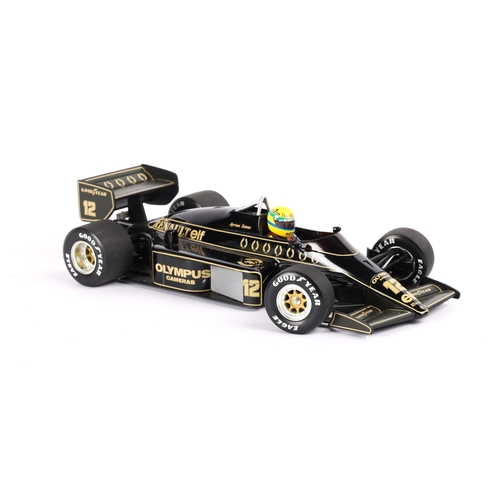 95 - A 1:18 scale Ayrton Senna Racing Car Collection Minichamps Renault Lotus 97T. First Victory 1985. Bo... 