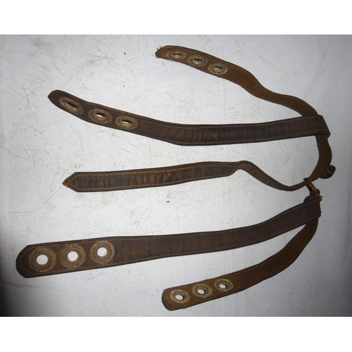 224 - A set of early 19th century chin harness, probably from a continental helmet. GC £30-40