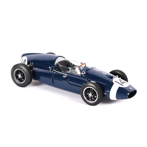 103 - A 1:18 scale Schuco Exklusiv Cooper T51 No. 14 'Winner Italian GP 1959'. Signed by Stirling Moss. Li... 