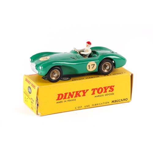 265 - French Dinky Aston Martin DB3 Sport (506). In green with concave plated wheels with black tyres, RN1... 