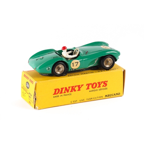 265 - French Dinky Aston Martin DB3 Sport (506). In green with concave plated wheels with black tyres, RN1... 