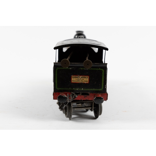 171 - Hornby O gauge No.2 Clockwork 4-4-4 tank locomotive, E492, in green lined black  Southern livery.  G... 