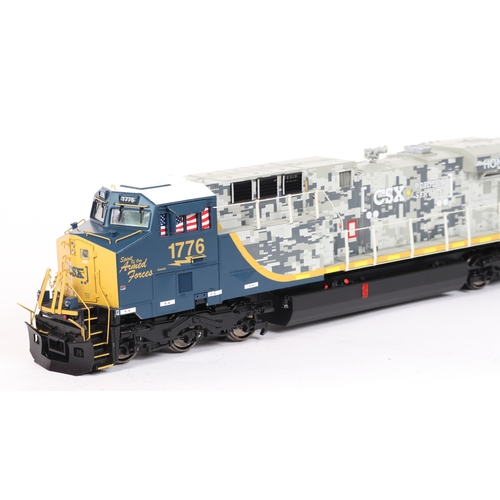 188 - An M.T.H. Electric Trains 3-rail O gauge American outline ES44AC Diesel Locomotive. An impressive No... 