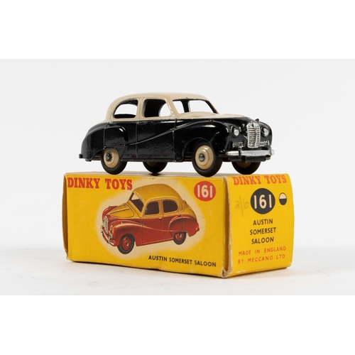 290 - Dinky Toys Austin Somerset Saloon (161). A scarce example in cream and black with cream wheels. Boxe... 