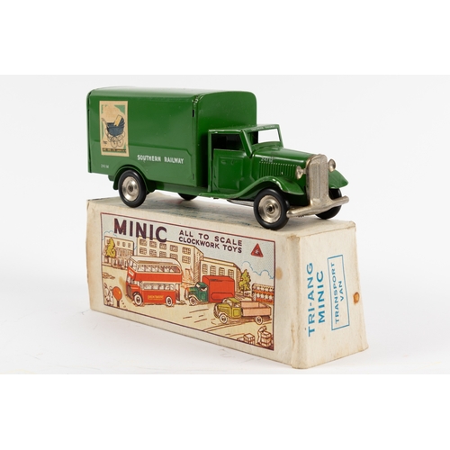 331 - A scarce Tri-ang Delivery van in green for 