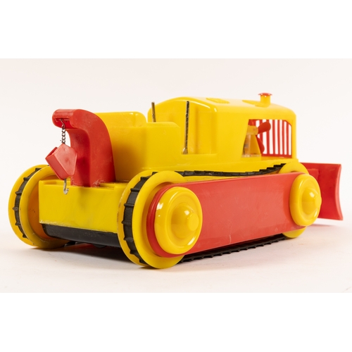 85 - A 1960s plastic battery operated SPACE CONTROLLED TRACTOR. Astounding, Fascinating, it actually stee... 