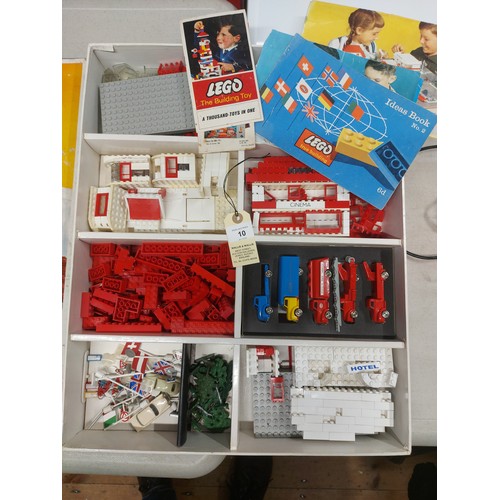 10 - An impressive 1960's Lego System Set No.810. Comprising many parts to produce buildings for a roadwa... 