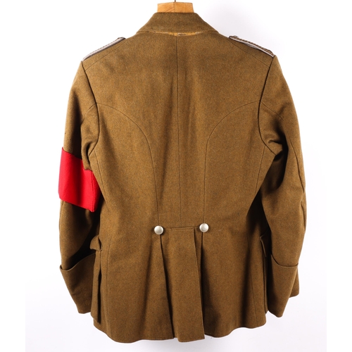 116 - A scarce Third Reich SA uniform, comprising service dress jacket with pale blue collar patches, brow... 