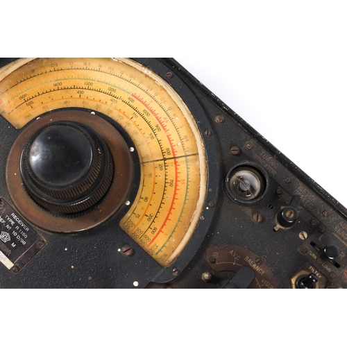 159 - An Air Ministry type RI155 Radio receiver from a WWII Lancaster bomber, 