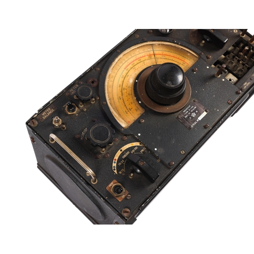 159 - An Air Ministry type RI155 Radio receiver from a WWII Lancaster bomber, 