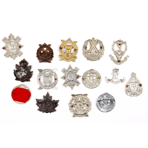 204 - 31 Canadian Scottish glengarry badges, including Calgary Highlanders (3), Cape Breton Highlanders (3... 