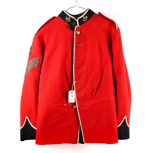 241 - An OR's uniform of the Somerset Light Infantry, comprising: scarlet tunic with post 1902 GS buttons,... 