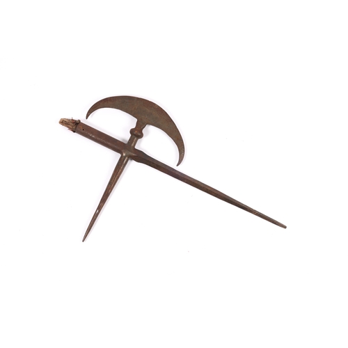 344 - An 18th Century steel halberd head, length 25