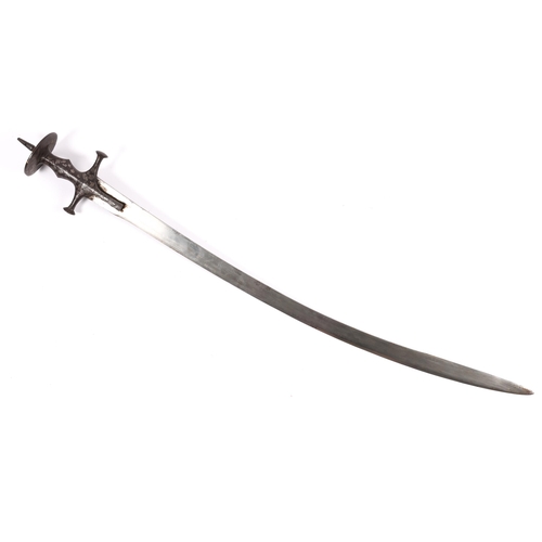 347 - An historically interesting Indian Tulwar, plain blade 32